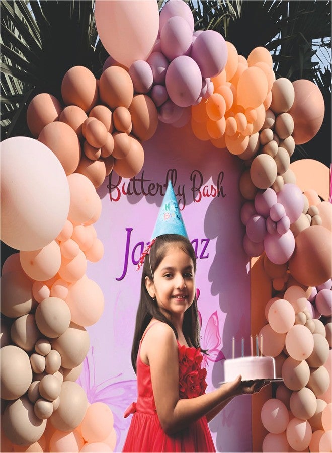 YOURS DECOR طقم زينة بالونات وردية خوخية من يورز ديكور، 52 قطعة، هدايا حفلات للأطفال والكبار، أدوات زينة للأولاد والبنات والزوجات والأزواج - Image 5